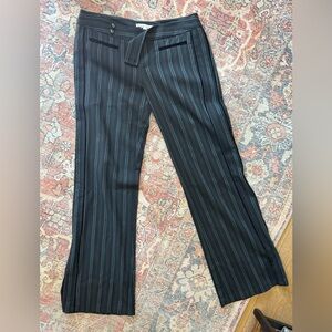 Nanette Lepore Gray Striped Trousers
